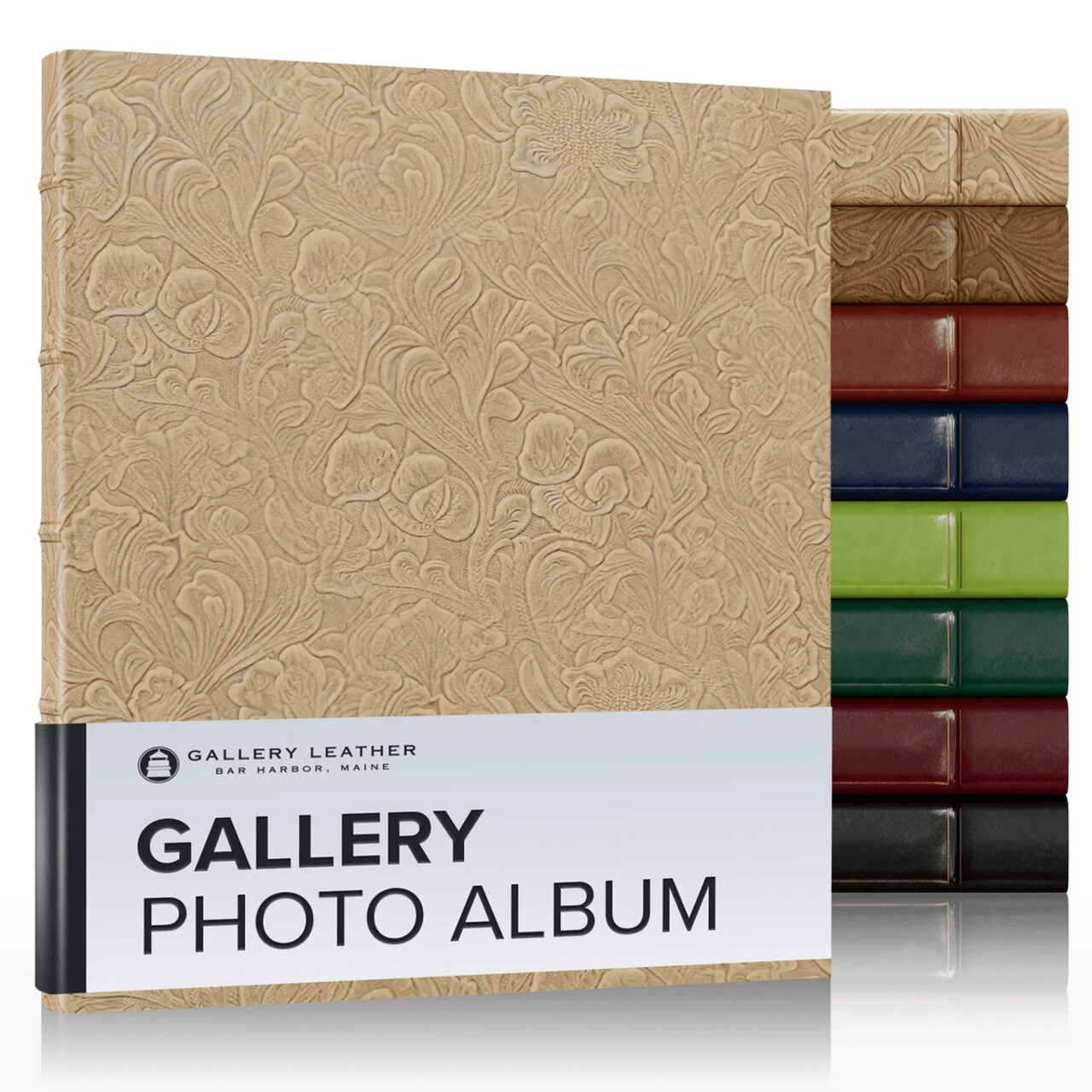 Gallery Leather Photo Album 4x6-3 Ring Binder Photo Album, 60 Pages for 120 Photos, Fillable, Can Fit 8x10 and 5x7 Photos, Handcrafted - 11.75 x 10.5 "